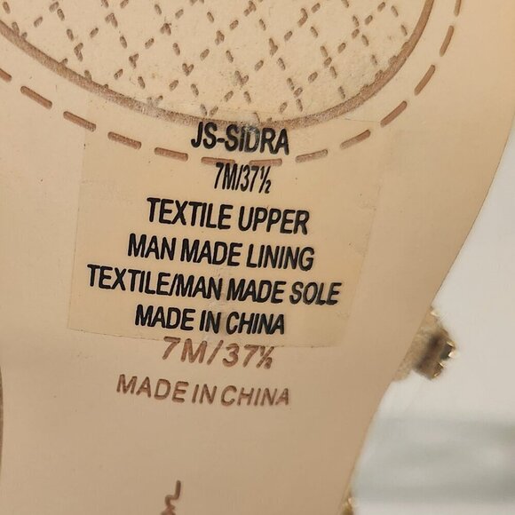 New JESSICA SIMPSON Sidra Strappy Sandal in Champagne. Size: various - Picture 9 of 10